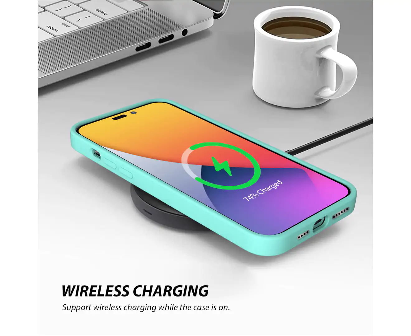 iPhone 14 Pro Mercury Soft Feeling Jelly Cover Case Mint