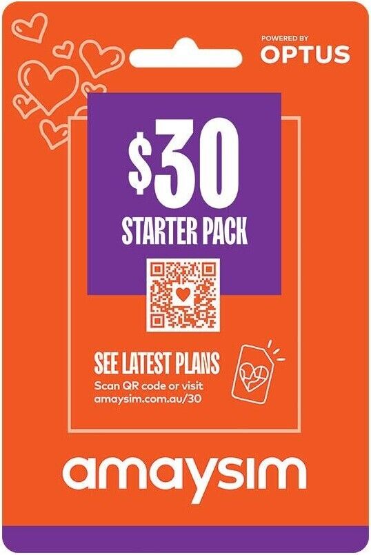 Amaysim $30 Starter Pack Half Price Discounted