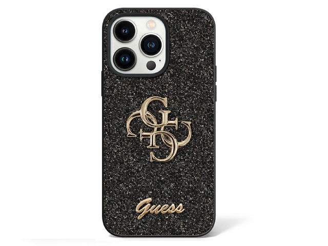Guess Glitter Edition Case for iPhone 15 Pro - Black