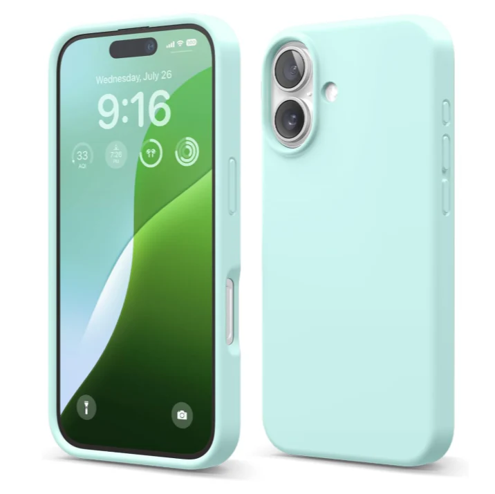 IPhone 17 mint silicone case