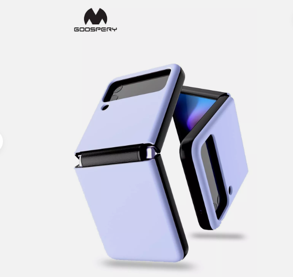 Samsung Z Flip 5 heavy duty case in purple color