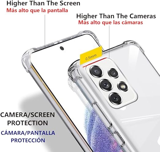 Samsung A33 clear hard case