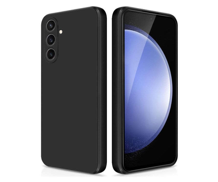 Black silicone case for Samsung galaxy S23 FE