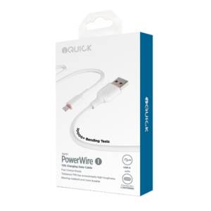 IPhone Charging cable in white color