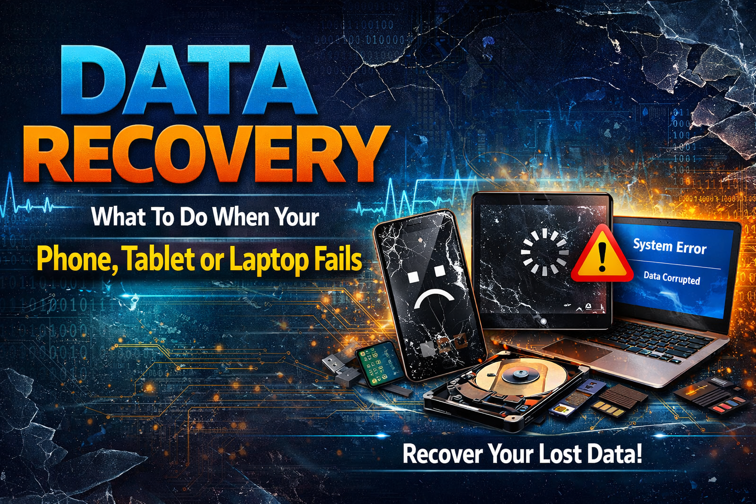 What To Do When Your Phone, Tablet or Laptop Fails