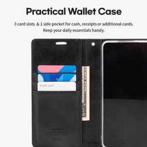 Black flip case for Samsung S26